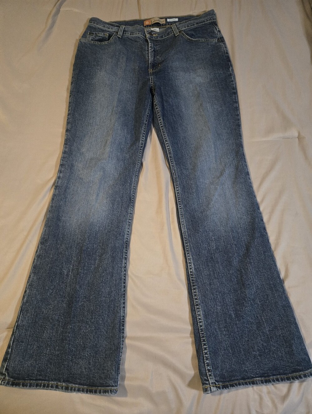 Old Navy Vintage 2006 Y2K Bootcut Jeans 12 Short Medium Wash Stretch